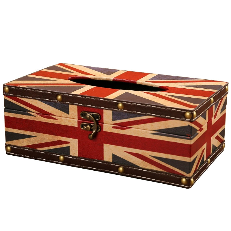 Cute Restaurant High-End American Retro Wooden Tissue Box