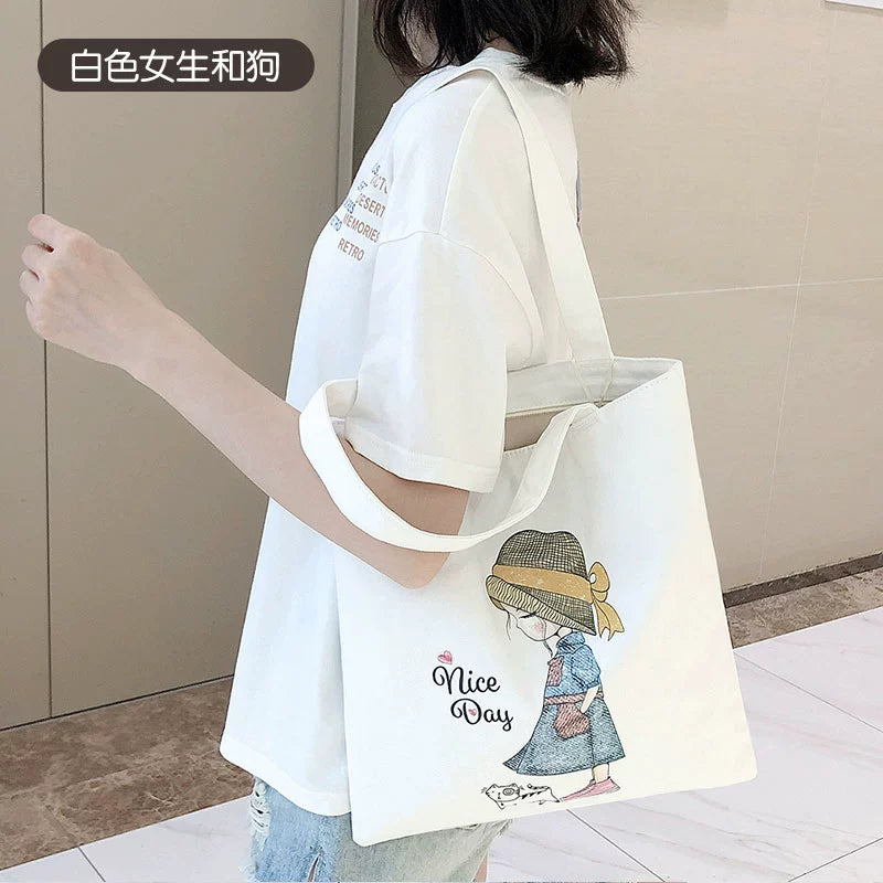 Bag Female Student Tuition Bag Fresh Canvas Bag