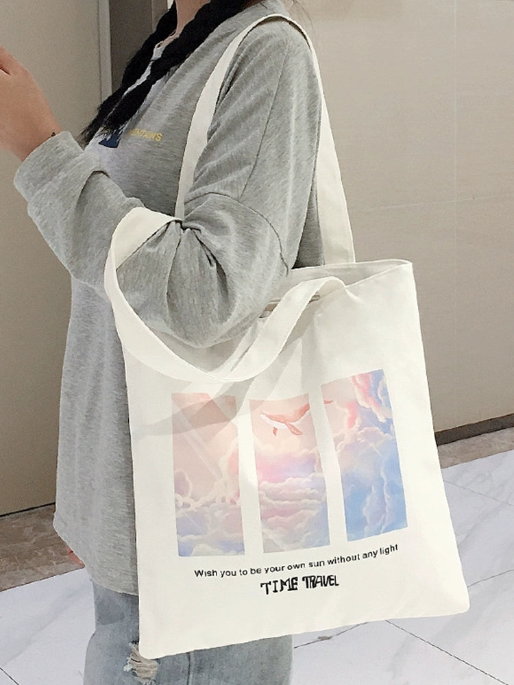 Bag Female Student Tuition Bag Fresh Canvas Bag