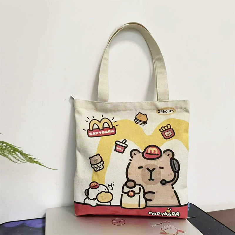 Student Casual Large Capacity Canvas Bag