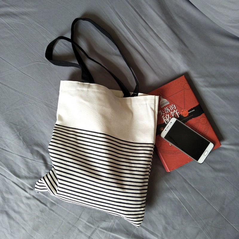 One-Shoulder Class Zipper Japanese and Korean-Style Tutorial Canvas Bag