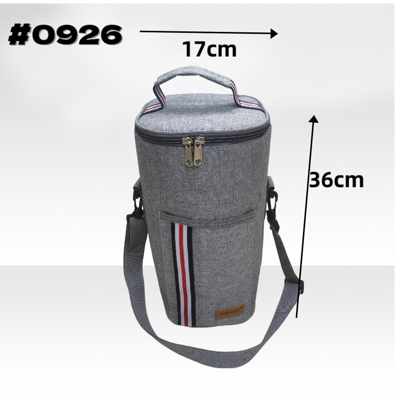 Multi-Layer 2.8 L Insulated Barrel Long Lunch Box Bag