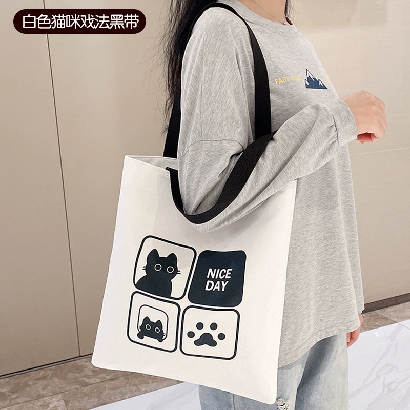 Bag Female Student Tuition Bag Fresh Canvas Bag