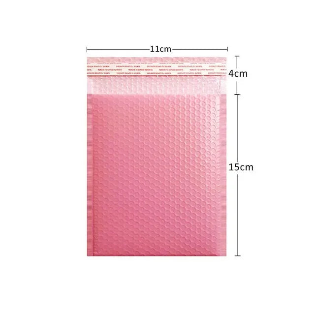 Pink Bubble Envelope Bags Self Seal Mailers - 10pcs Padded Shipping Envelopes with Bubble Mailing Bag for Gift Packages