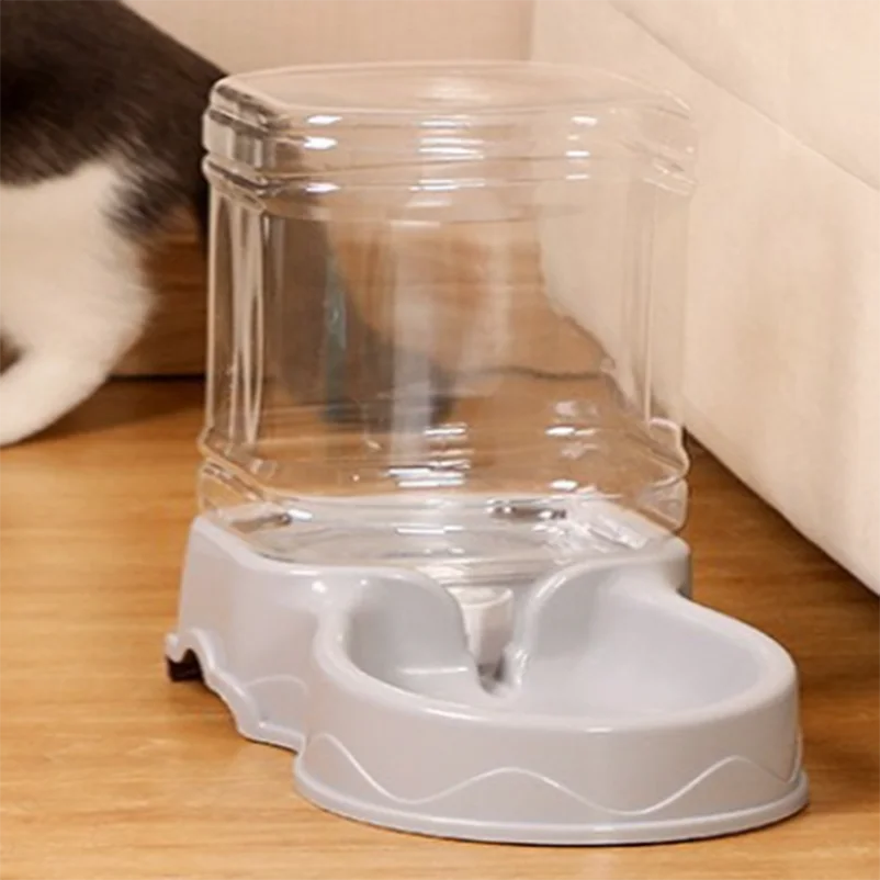 Automatic pet feeder Cat Drinking bowl Cat bowl Large capacity Dog bowl 3.8L combination food storage bucket Pet supplies