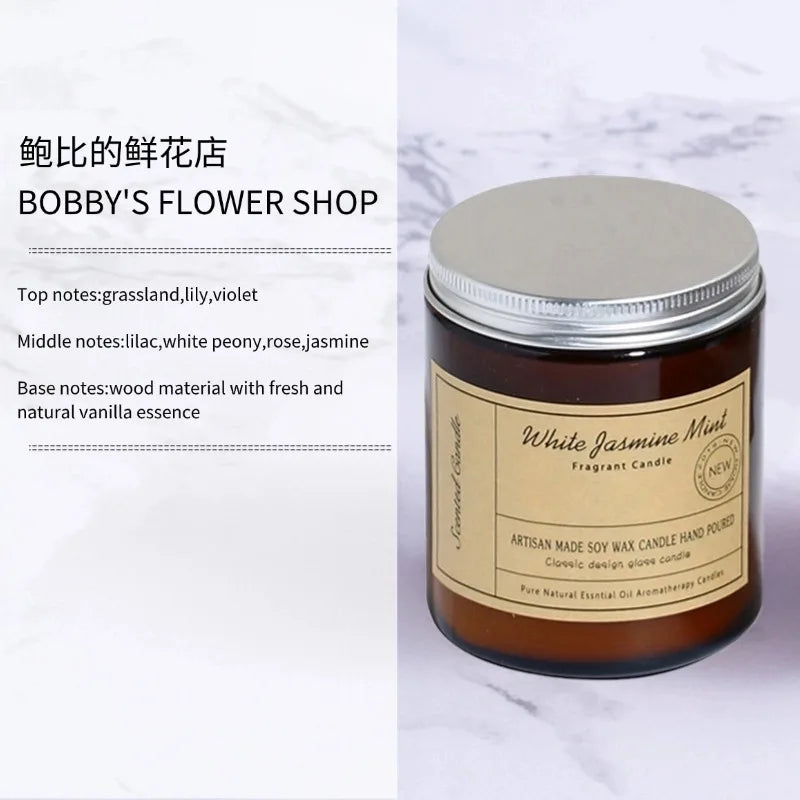 Aromatherapy Candle Cup DIY Handmade Scented Candle Soy Wax Mixed Gift Candle Aromatherapy Atmosphere 100g Home Living Room