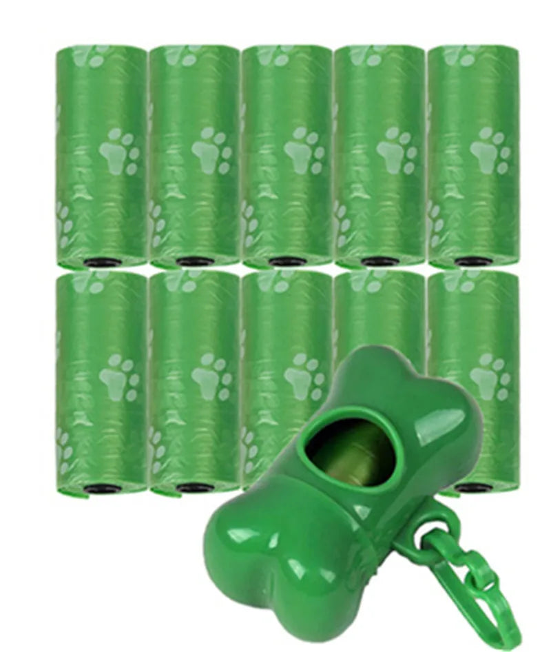 Pet Dog Poop Bags Dispenser Collector Garbage Bag Puppy Cat Pooper Scooper Bag Small Rolls Outdoor Clean Pets Supplies