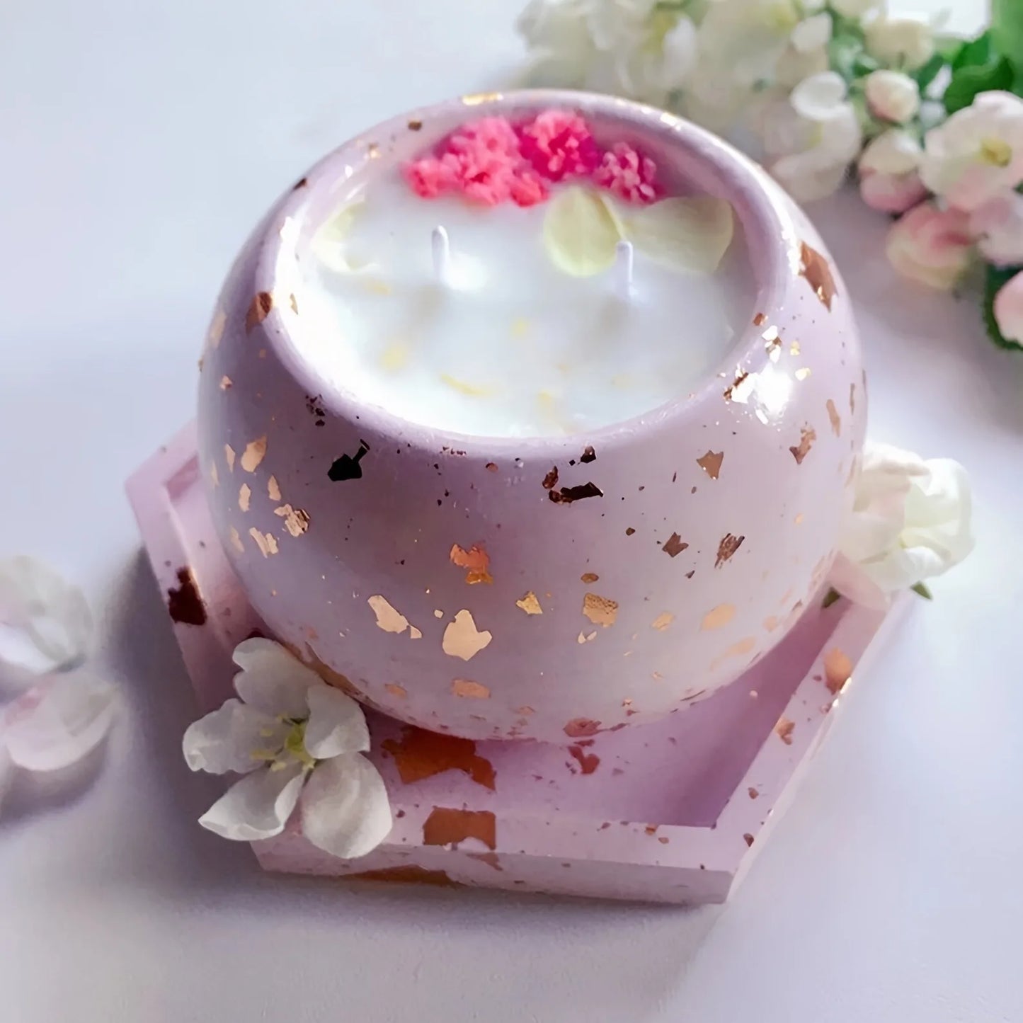 1pc Resin Round Candle Jar Silicone Mold - DIY Art Crafts