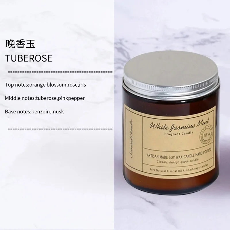 Aromatherapy Candle Cup DIY Handmade Scented Candle Soy Wax Mixed Gift Candle Aromatherapy Atmosphere 100g Home Living Room