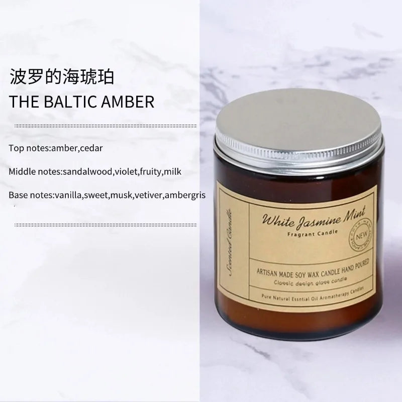 Aromatherapy Candle Cup DIY Handmade Scented Candle Soy Wax Mixed Gift Candle Aromatherapy Atmosphere 100g Home Living Room