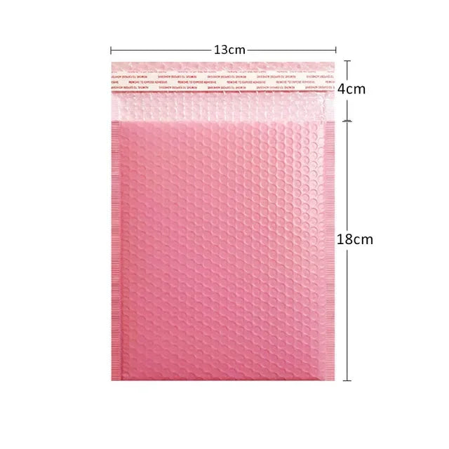 Pink Bubble Envelope Bags Self Seal Mailers - 10pcs Padded Shipping Envelopes with Bubble Mailing Bag for Gift Packages