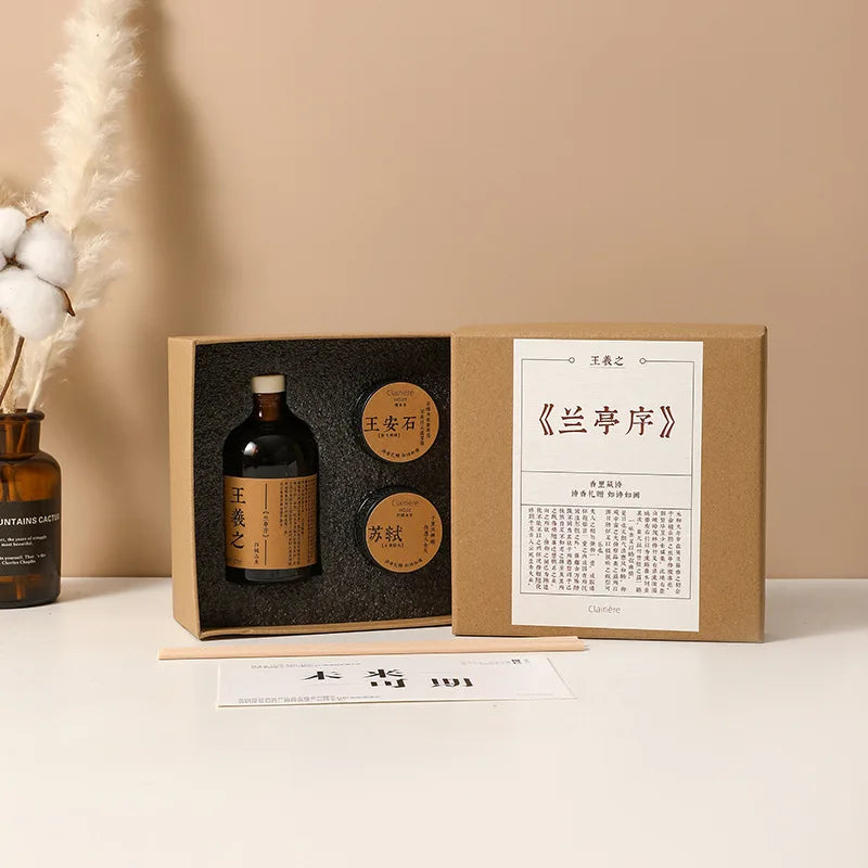 Valentine's Day Aromatherapy Candle Box Set Soybean Wax  Gift For Girl's Birthday 10 tea wax rattan branches aromatherapy set