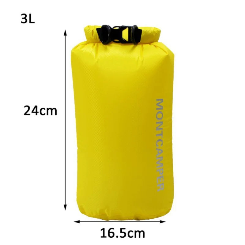 3/5/10/20/35L Dry Bag Sack Ultralight Drifting Swimming Clothes Storage Bag Pack 30D Nylon Waterproof Rafting Kayaking Sport Bag