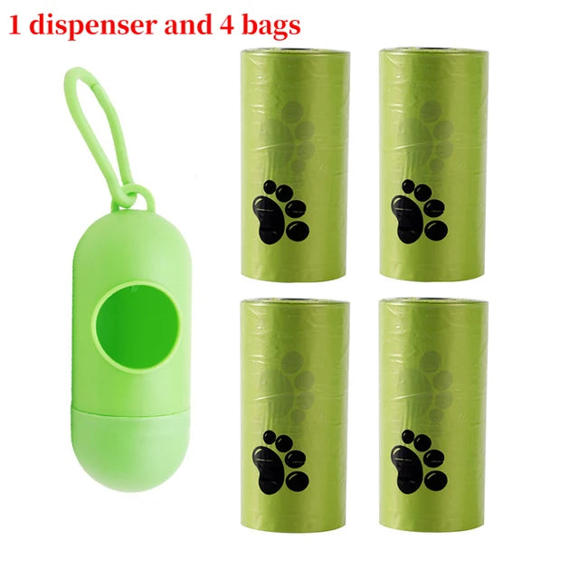 Pet Dog Poop Bags Dispenser Collector Garbage Bag Puppy Cat Pooper Scooper Bag Small Rolls Outdoor Clean Pets Supplies