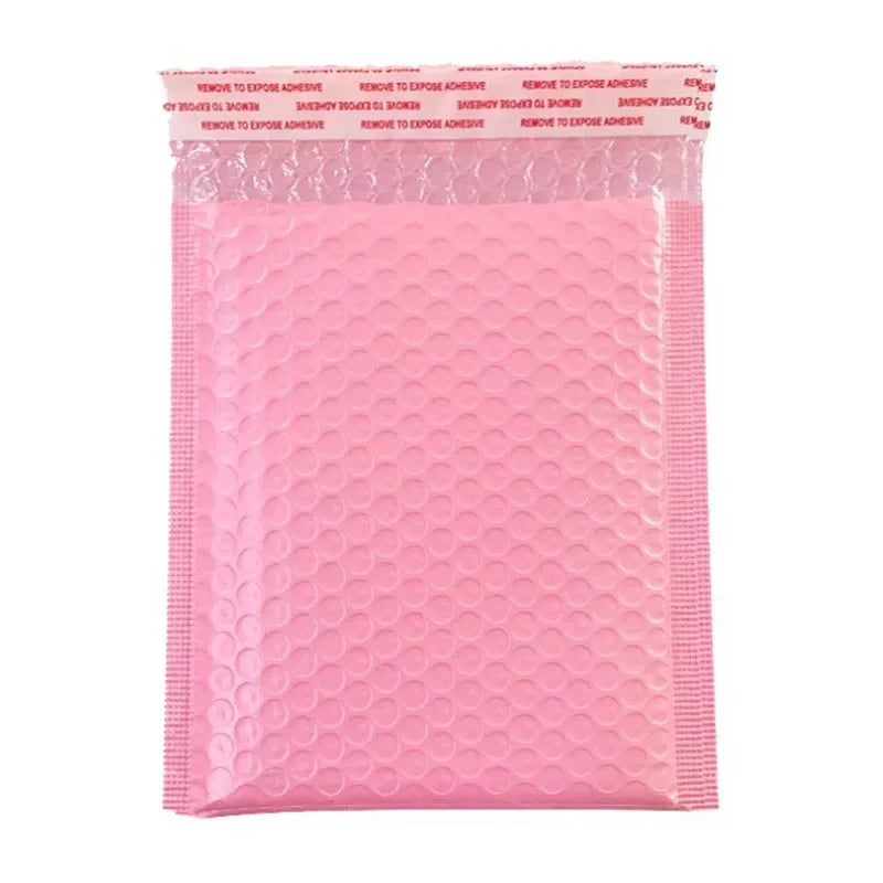 Pink Bubble Envelope Bags Self Seal Mailers - 10pcs Padded Shipping Envelopes with Bubble Mailing Bag for Gift Packages