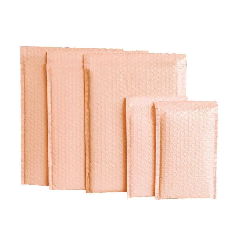 20Pcs Pink Poly Bubble Mailers Padded Envelopes Bulk Bubble Lined Wrap Polymailer Bags for Shipping Packaging Maile Self Seal