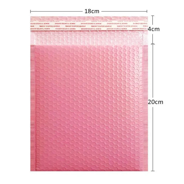 Pink Bubble Envelope Bags Self Seal Mailers - 10pcs Padded Shipping Envelopes with Bubble Mailing Bag for Gift Packages