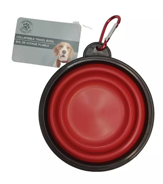 New Red Collapsible Dog Water & Food Bowl/Dish