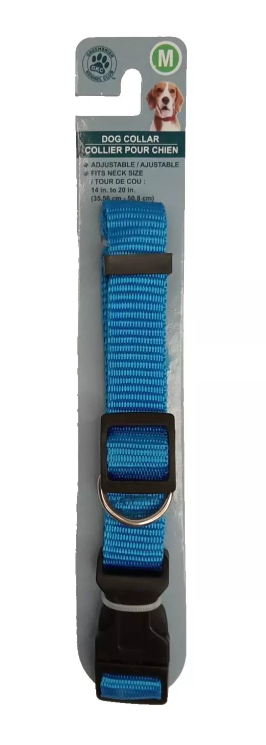 New Medium Blue Dog Collar - Fits 14in to 20in