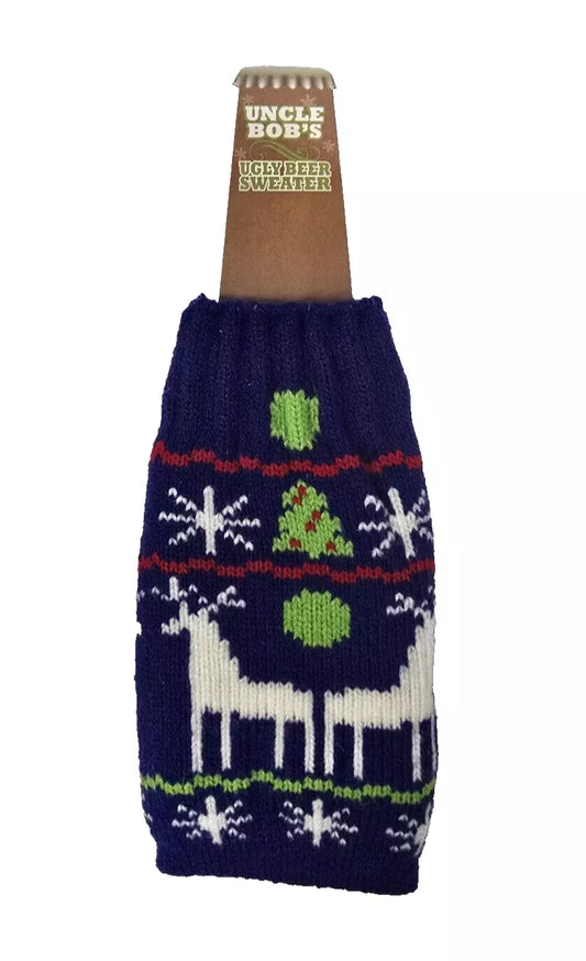 Christmas/ Holiday Ugle Beer Bottle Sweater Assorted Pack of 4