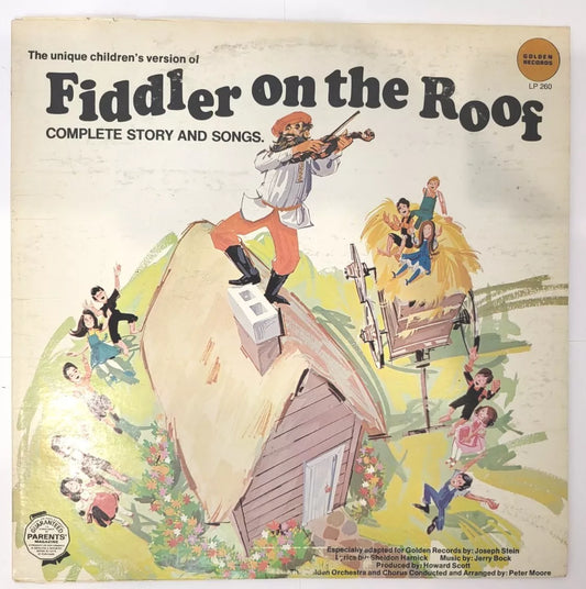 1960's Vintage Fiddler on the Roof Complete Story and Songs Vinyl Record