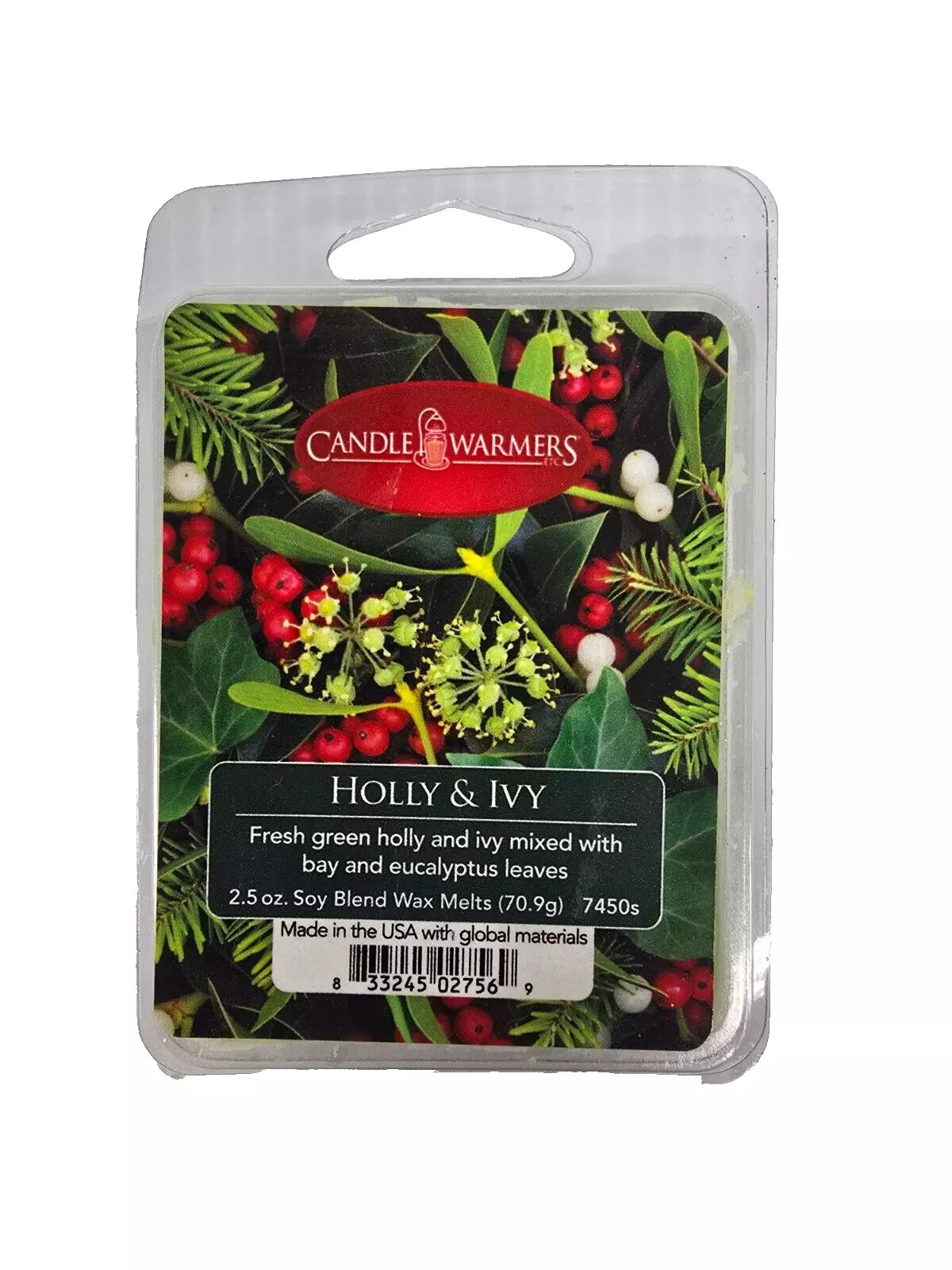 Holly & Ivy Wax Melts 6 in pack 2.5 oz.